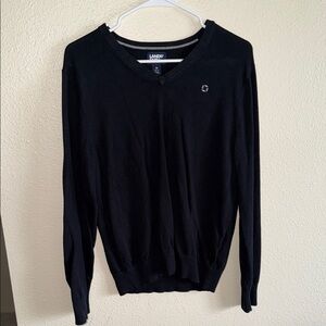 Chase Bank Black V-Neck Women's Sweater
